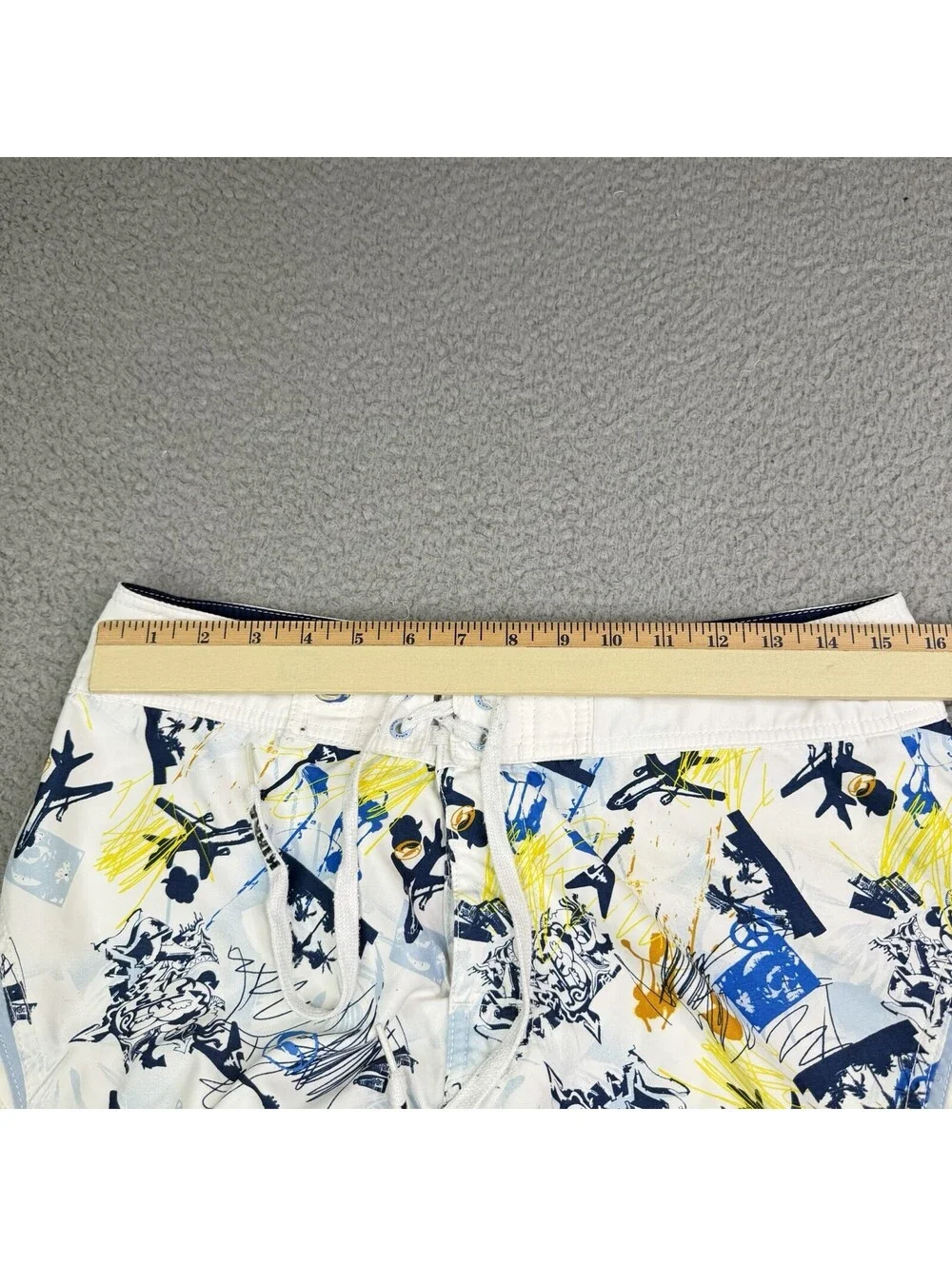 Vintage Kirra Board Shorts Size 31 Y2K 90s 10” Drawstring Surf Skate